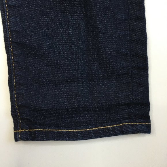 PAIGE Carson Dark Wash Skyline Ankle Peg Maternity Pull On Skinny Jeans - Picture 13 of 16